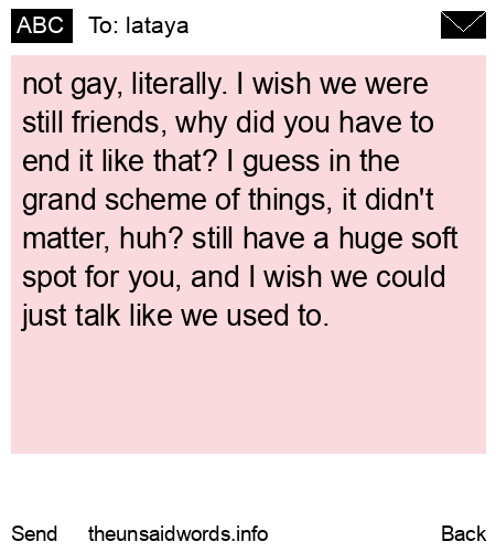unsent message to lataya
