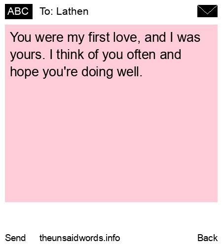 unsent message to Lathen 