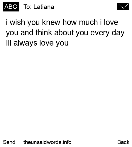 unsent message to Latiana