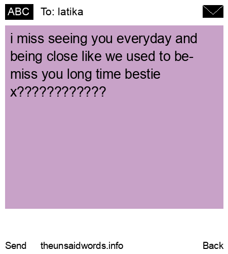 unsent message to latika
