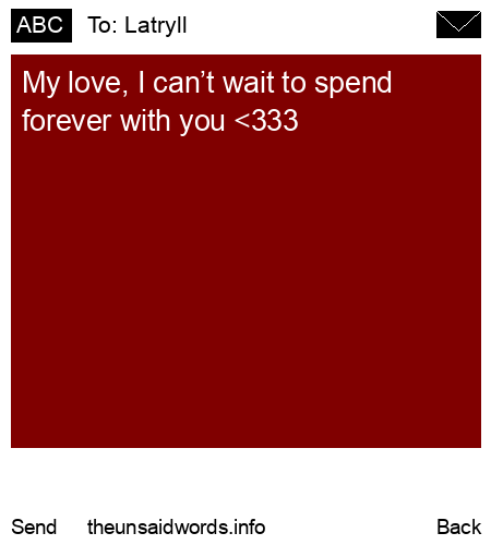 unsent message to Latryll