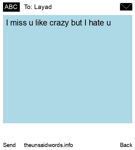 unsent message to Layad
