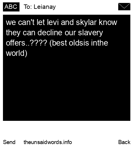 unsent message to Leianay