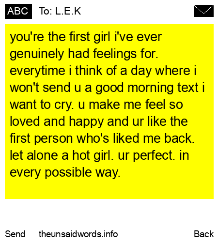unsent message to L.E.K