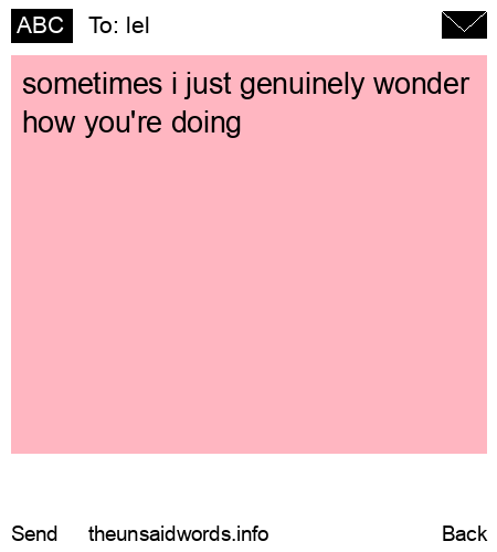 unsent message to lel