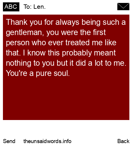 unsent message to Len.