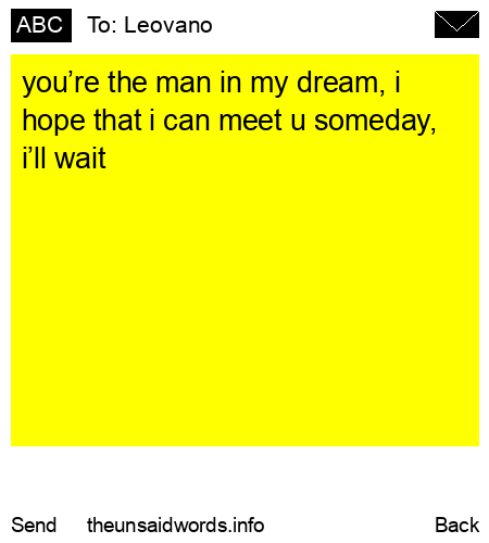 unsent message to Leovano