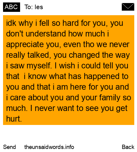 unsent message to les