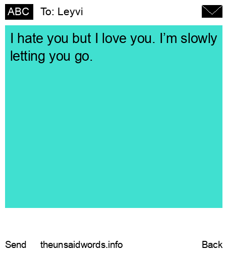 unsent message to Leyvi