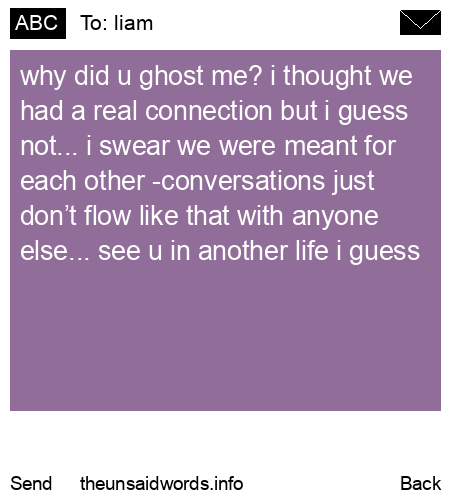 unsent message to liam