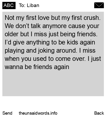 unsent message to Liban