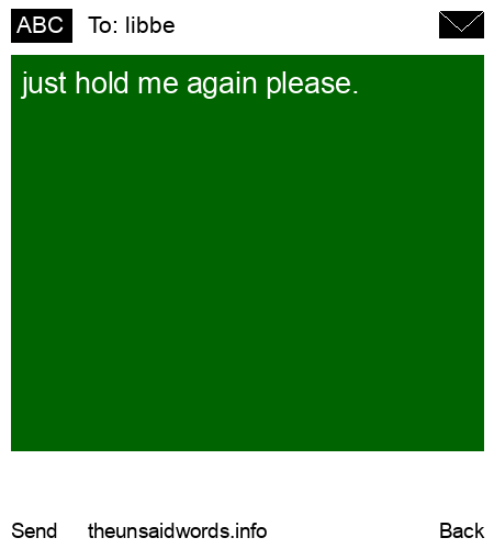 unsent message to libbe