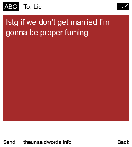 unsent message to Lic 