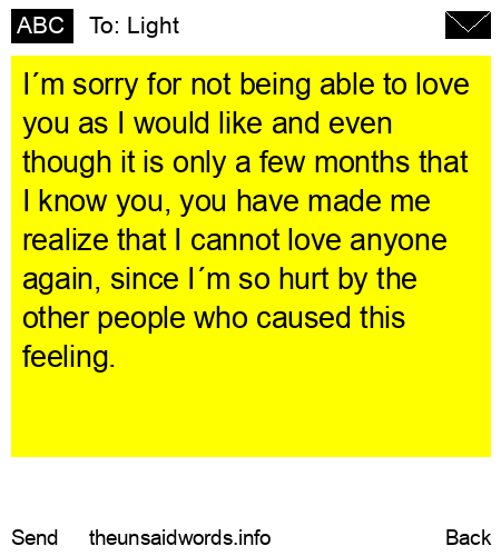 unsent message to Light