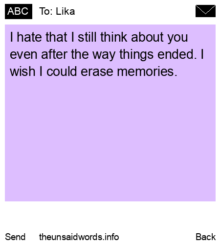 unsent message to Lika