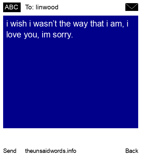 unsent message to linwood