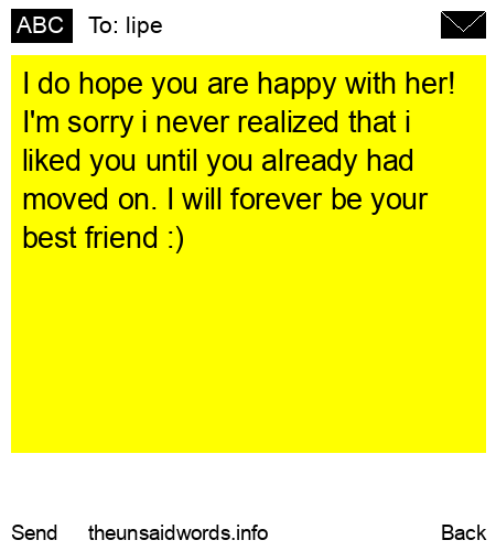 unsent message to lipe