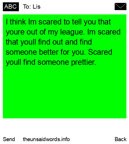 unsent message to Lis