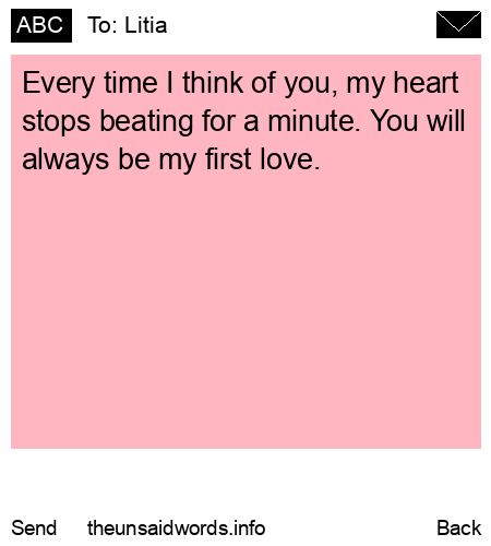unsent message to Litia 