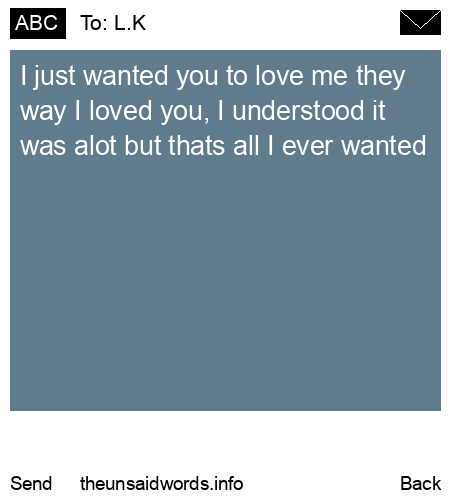 unsent message to L.K