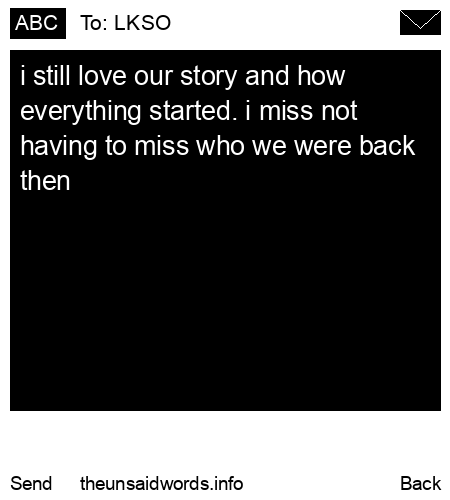 unsent message to LKSO