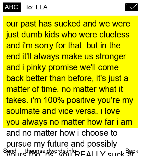 unsent message to LLA