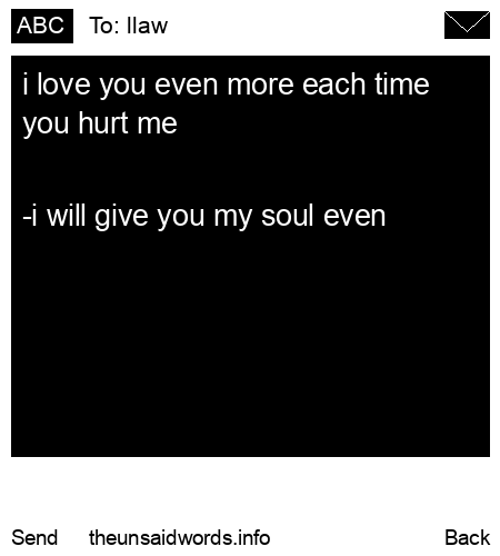 unsent message to llaw