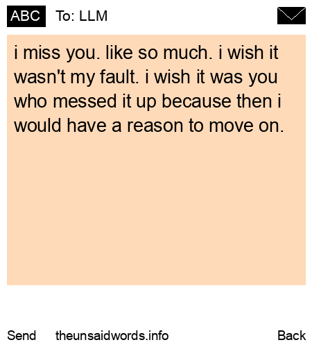 unsent message to LLM