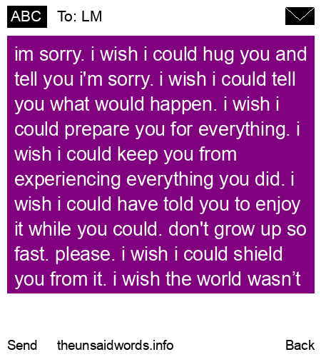 unsent message to LM