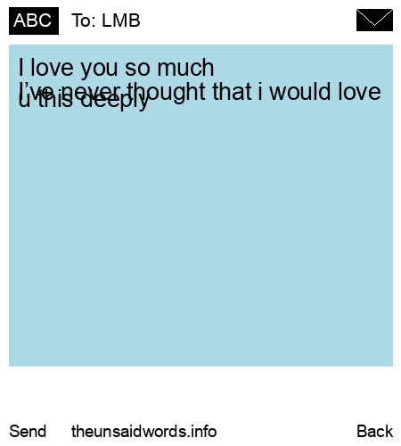 unsent message to LMB