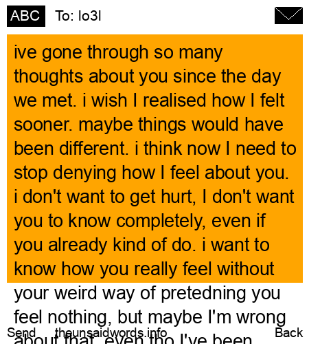 unsent message to lo3l