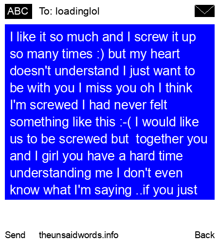 unsent message to loadinglol
