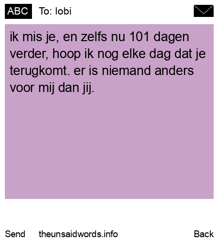 unsent message to lobi