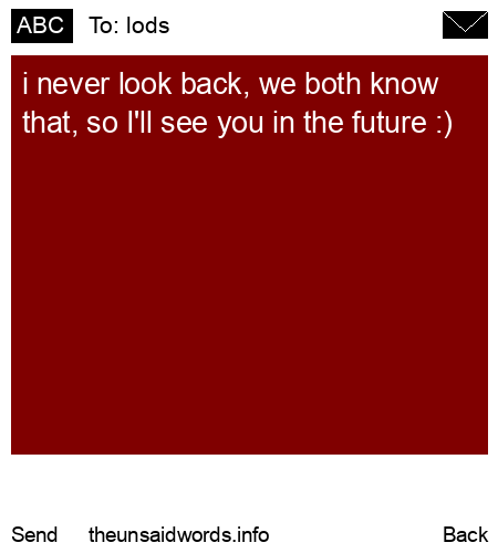unsent message to lods