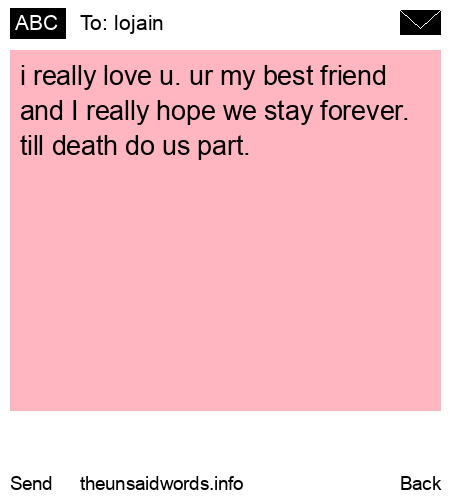 unsent message to lojain