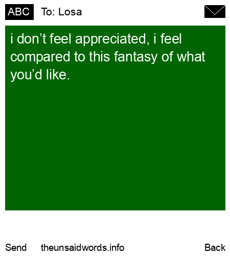 unsent message to Losa