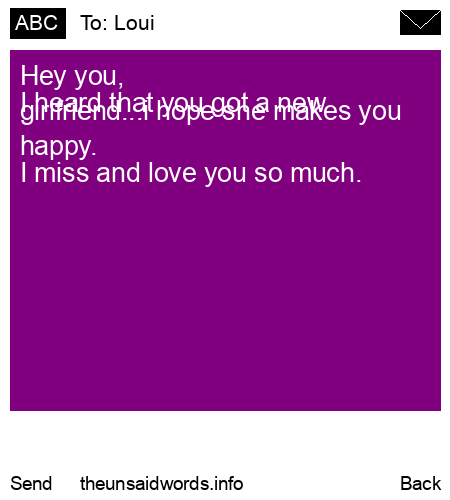 unsent message to Loui