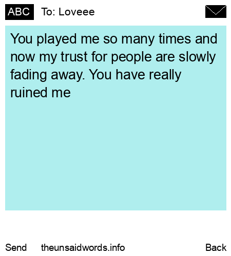 unsent message to Loveee