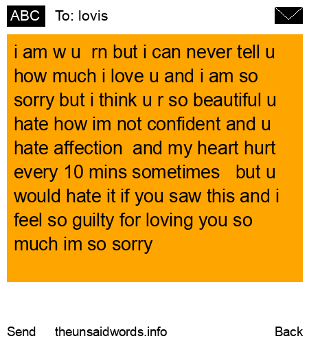 unsent message to lovis