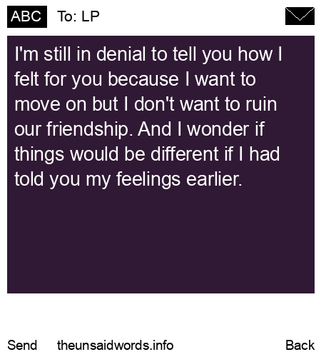 unsent message to LP
