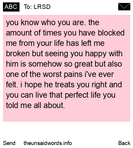 unsent message to LRSD