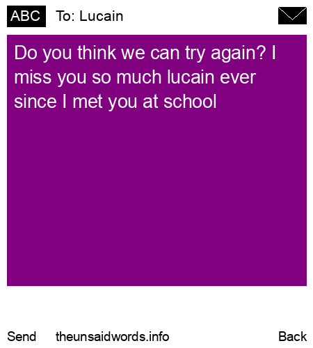 unsent message to Lucain 