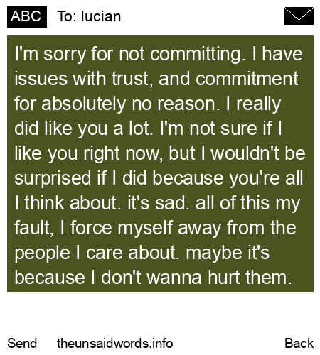 unsent message to lucian