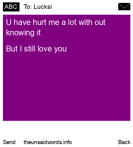 unsent message to Lucksi 