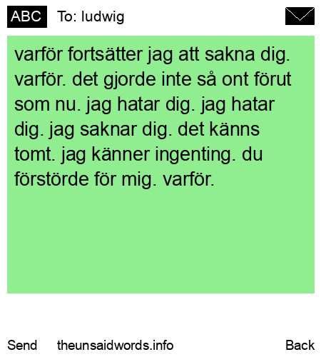 unsent message to ludwig