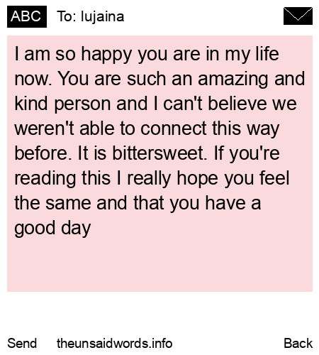 unsent message to lujaina