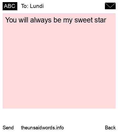 unsent message to Lundi