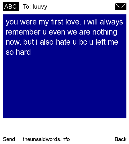 unsent message to luuvy