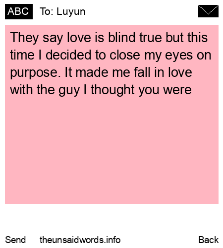 unsent message to Luyun