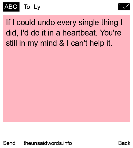 unsent message to Ly